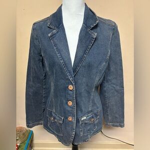 Levi's Blue Denim Blazer Jacket